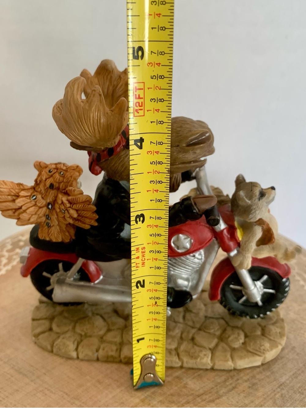 Lipco Moose Motorcycle Rider Couple Figurine - Picture 6 of 6